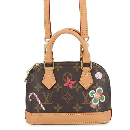Louis Vuitton Handbag Monogram Vivienne Nano Alma 2-Way Christmas