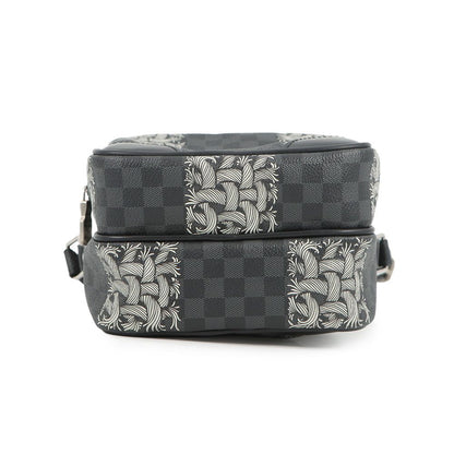 Louis Vuitton Shoulder Bag Damier Graphite Amazon Christopher Nemes Black — view 3