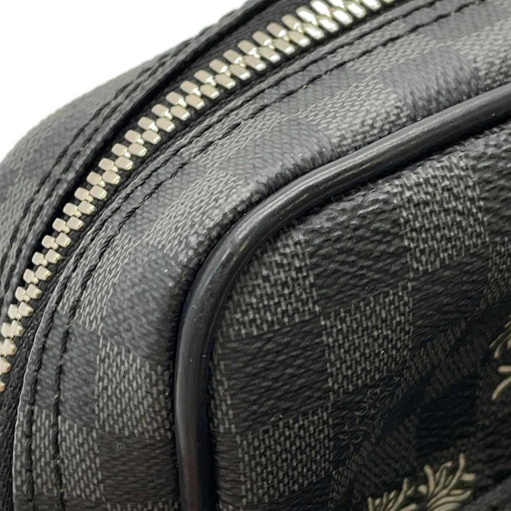 Louis Vuitton Shoulder Bag Damier Graphite Amazon Christopher Nemes Black — view 9