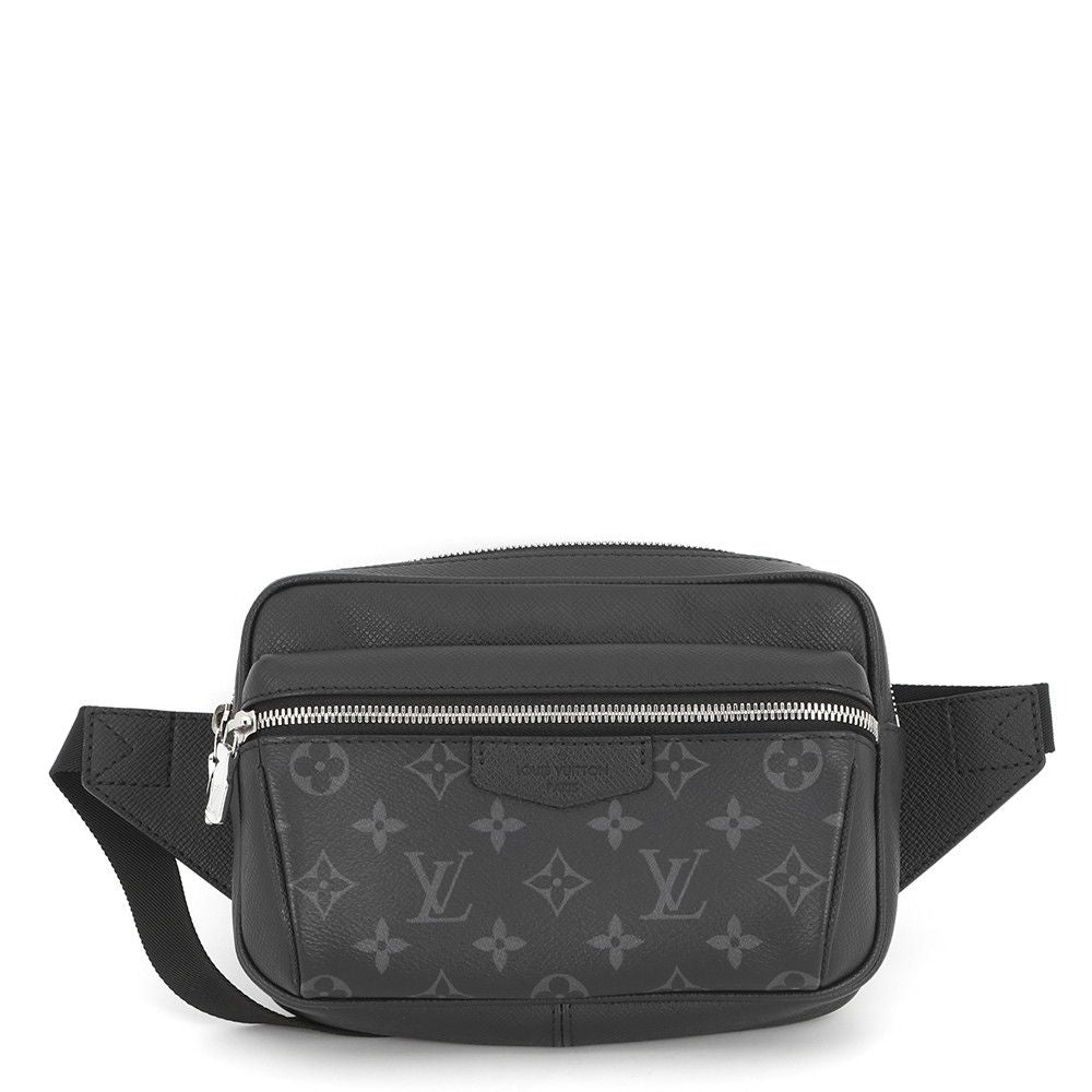 Louis Vuitton Belt Bag Monogram Eclipse Taiga Outdoor Black Taigarama