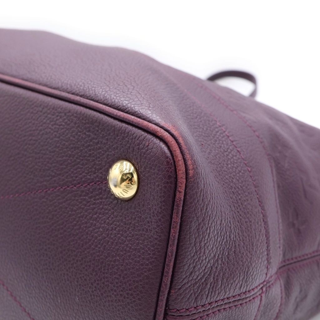 Louis Vuitton Monogram Empreinte Citadine PM Tote Purple Leather Gold — view 6