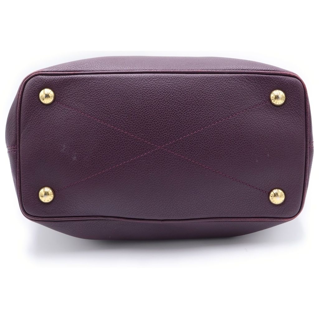 Louis Vuitton Monogram Empreinte Citadine PM Tote Purple Leather Gold — view 4