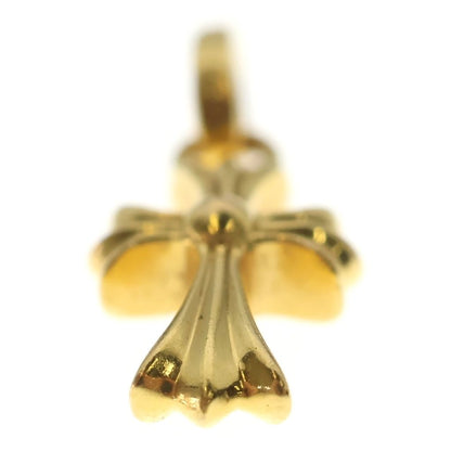Chrome Hearts 22k Crs Baby Fat P Dia Fat Cross Pave Diamond Pendant Gold — view 5