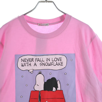 Moncler Peanuts Sunu Pickle Neck Short Sleeve T-Shirt Pink — view 3