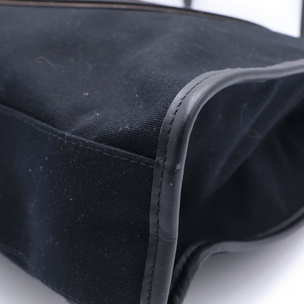 Fendi Lava Logo Canvas Tote Black Brown — view 6