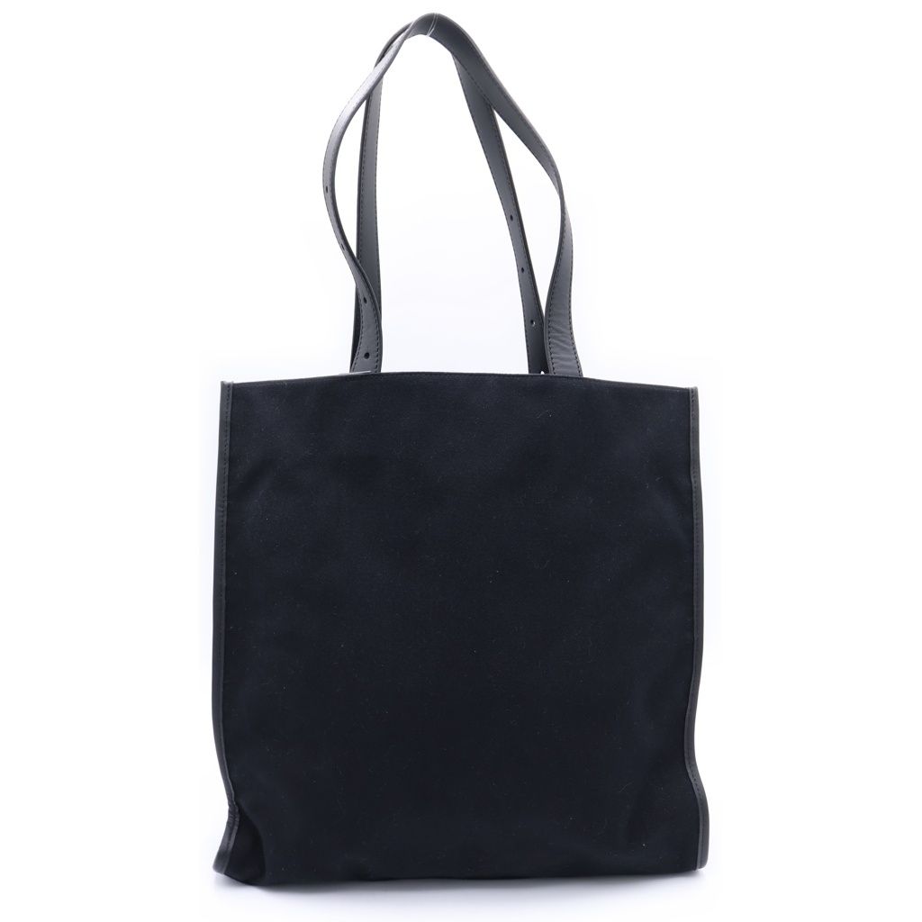 Fendi Lava Logo Canvas Tote Black Brown — view 2