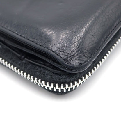 Chrome Hearts SQ Zip Bill Square Zip Leather Wallet Black — view 5