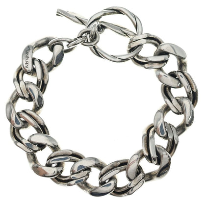 Saint Laurent Metal Chain Bracelet Silver — view 2