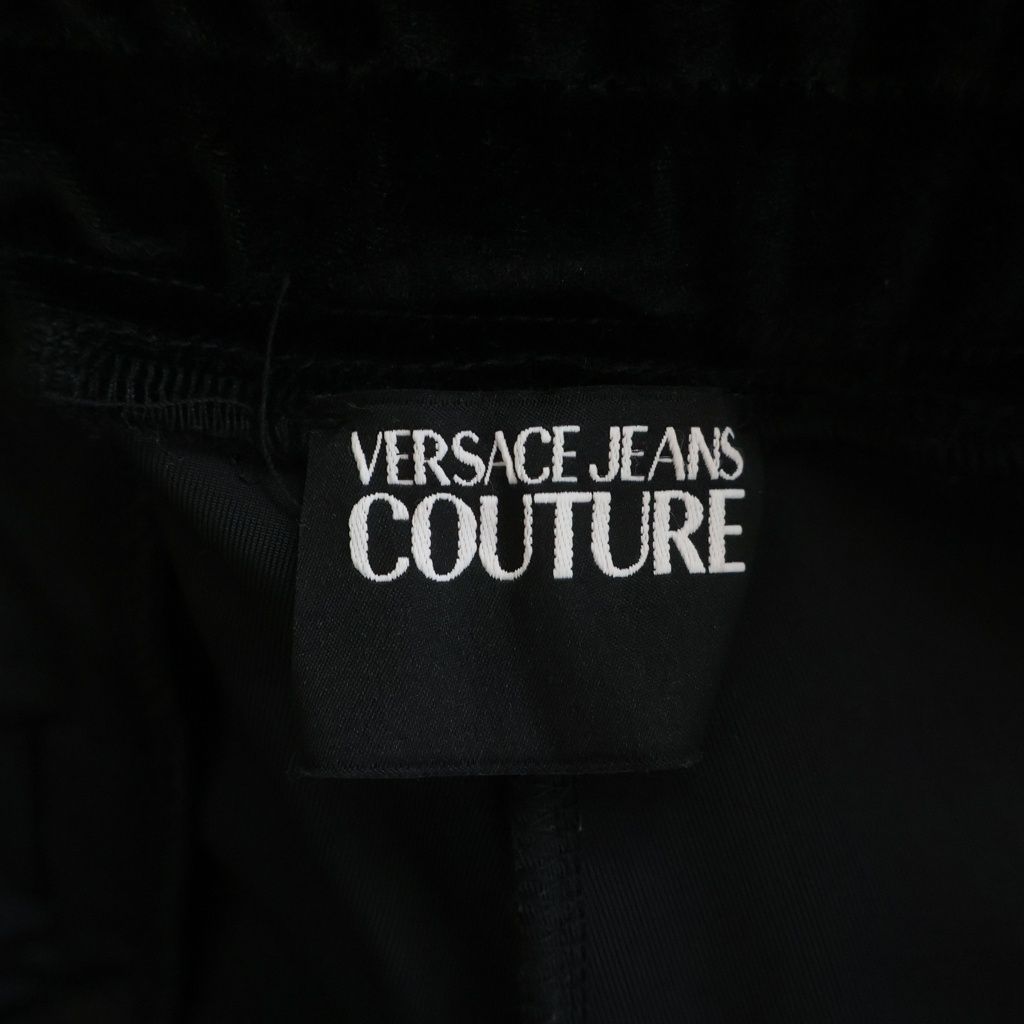 Versace Jeans Couture Set Velour Velvet Logo Print Zip Up Track Jacket Easy — view 7