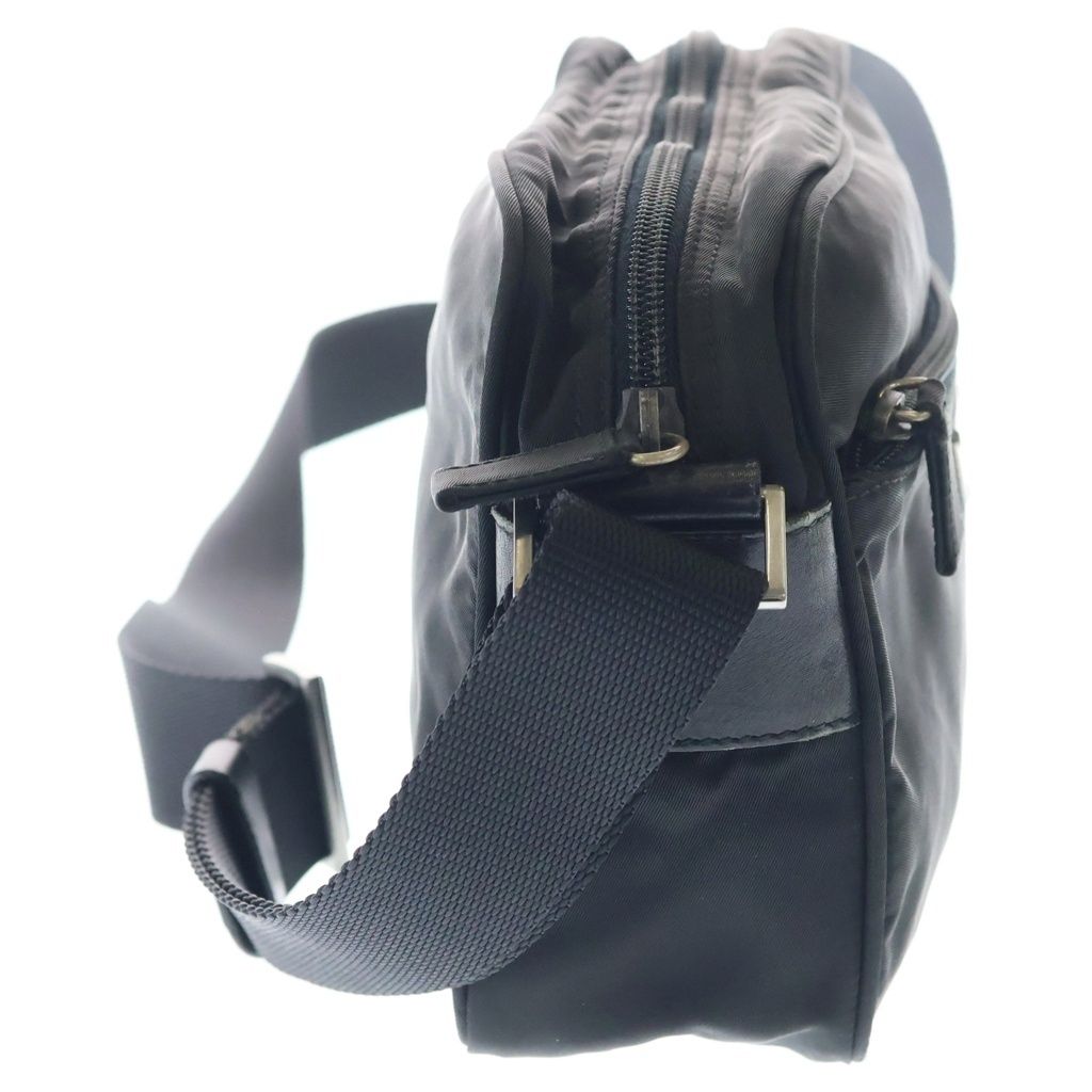 Prada Mini Shoulder Bag Black Nylon Silver — view 3