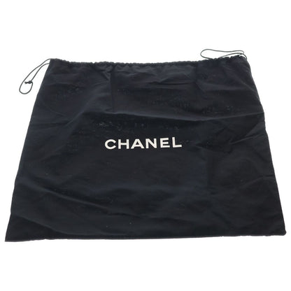 Chanel CC Logo Perforated Leather Shoulder Bag Ivory White Lambskin Silver — view 7