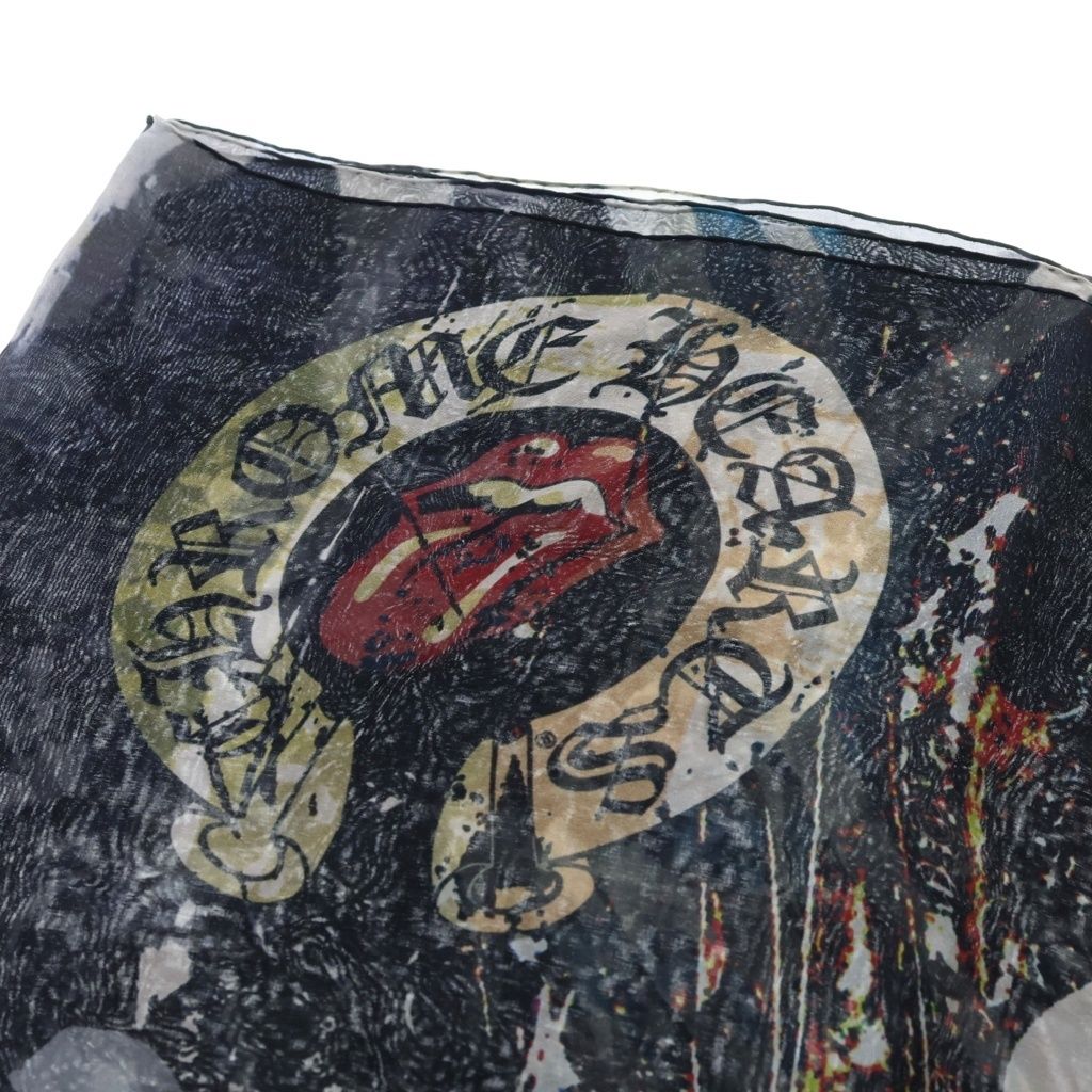 Chrome Hearts Rolling Stones Silk Scarf All Over Pattern Multicolor — view 6