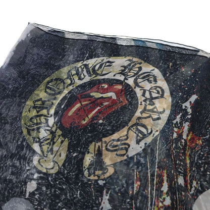 Chrome Hearts Rolling Stones Silk Scarf All Over Pattern Multicolor — view 6