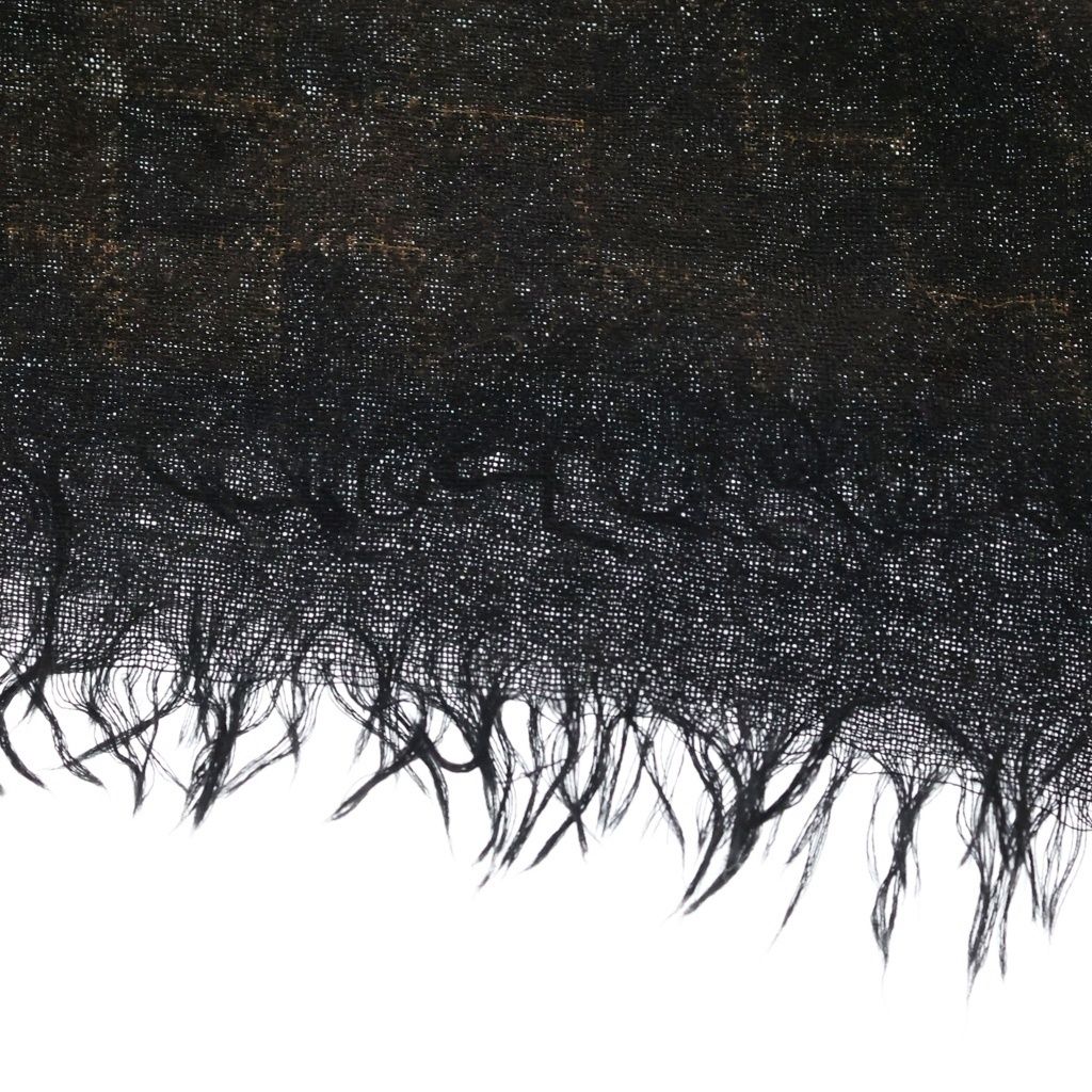 Louis Vuitton Cashmere Plaid Logo Scarf — view 3