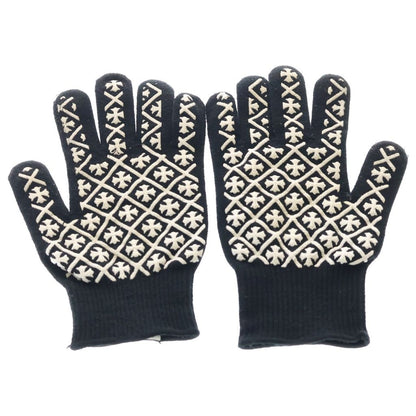 Chrome Hearts Glove Logo Print Gloves Black — view 2