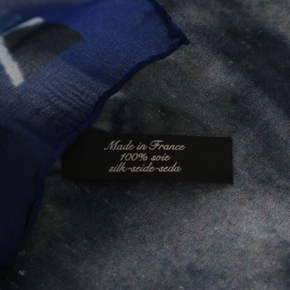 Chrome Hearts Family Framed Silk Scarf All Over Pattern Navy — view 4