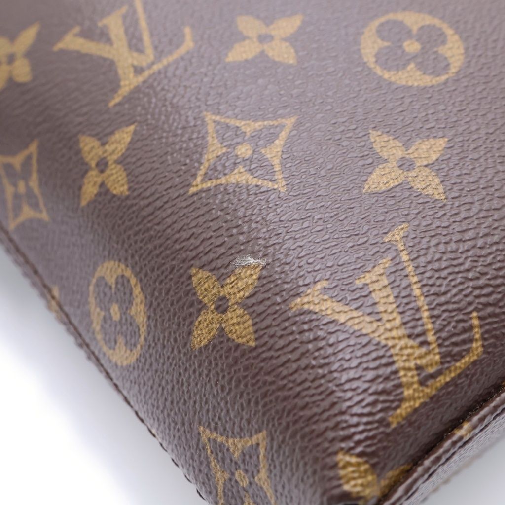 Louis Vuitton Monogram Macassar Porte Documents Jour 2-Way Shoulder Bag Brown — view 6
