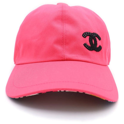 Chanel Sequin CC Logo Baseball Cap Pink — view 4