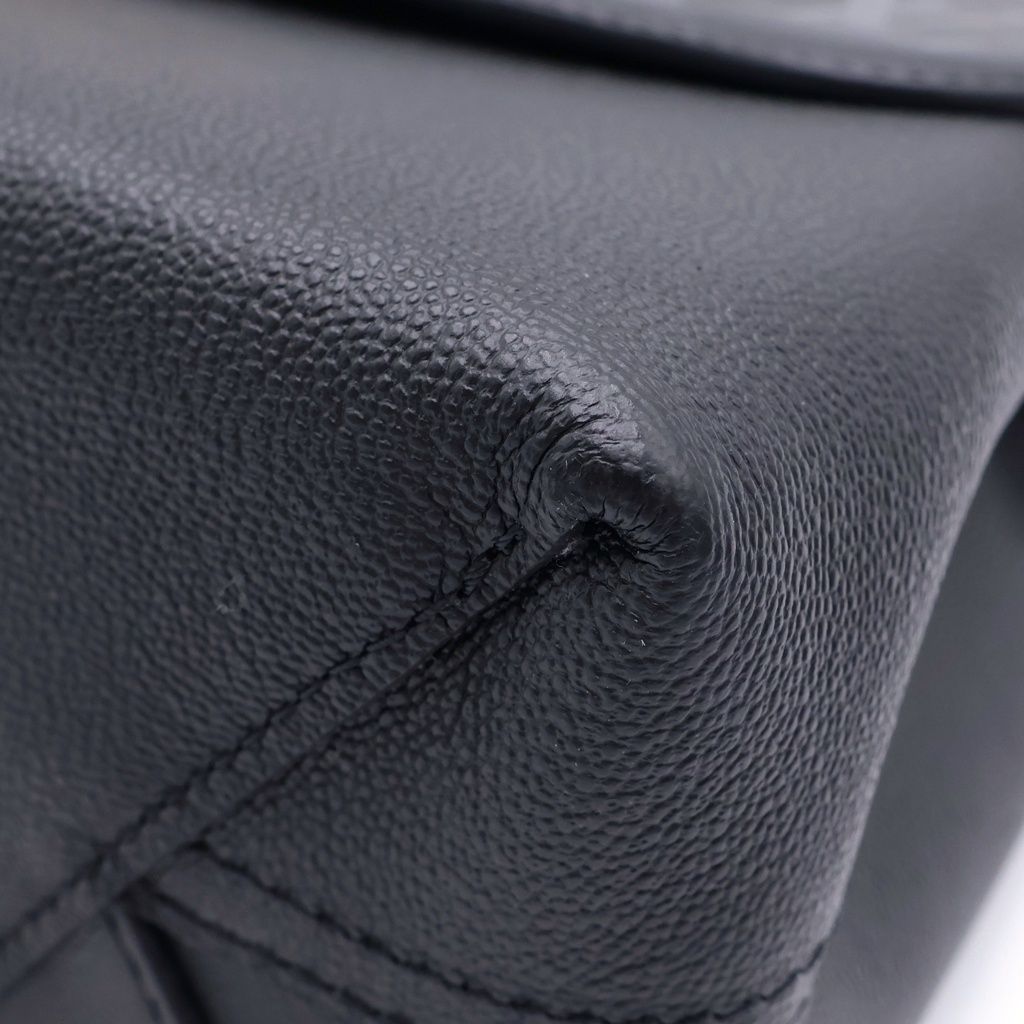 Louis Vuitton Monogram Shadow Veri 2-Way Shoulder Bag Black Leather Gold — view 6