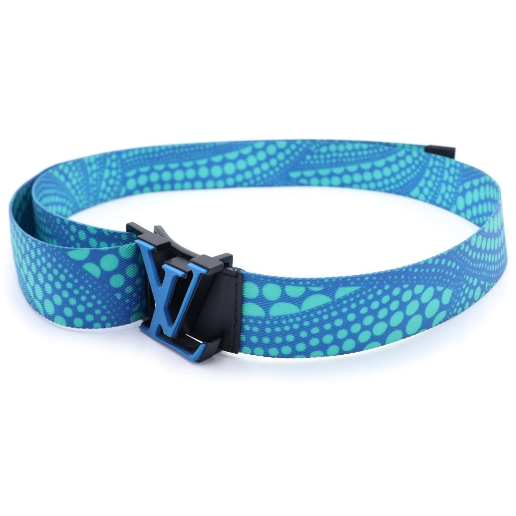 Louis Vuitton YK Yayoi Kusama Ceinture LV Webbing Blue Belt