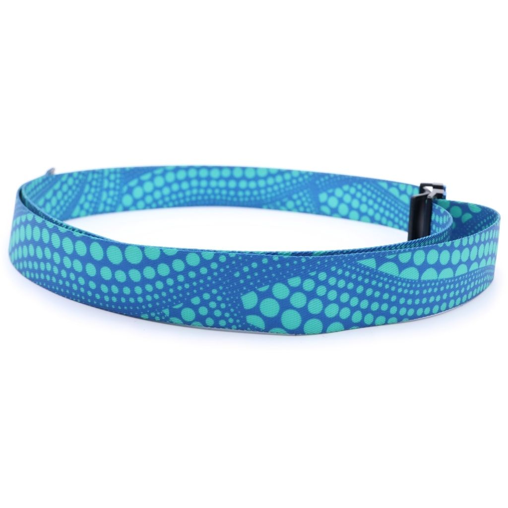 Louis Vuitton YK Yayoi Kusama Ceinture LV Webbing Blue Belt — view 3