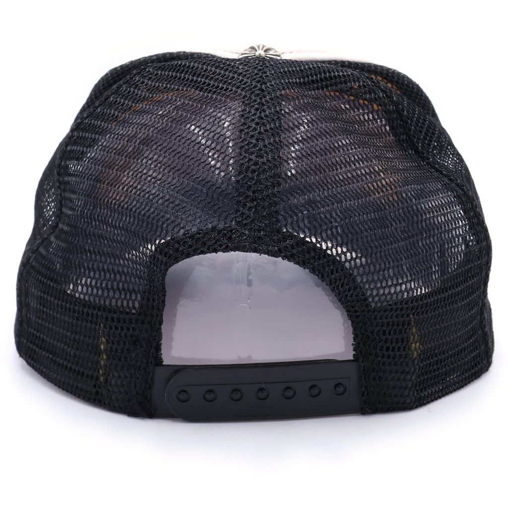 Chrome Hearts Trucker Cap Truck Khaki Cap CH Mesh Cap with Patch Cross Ball — view 2
