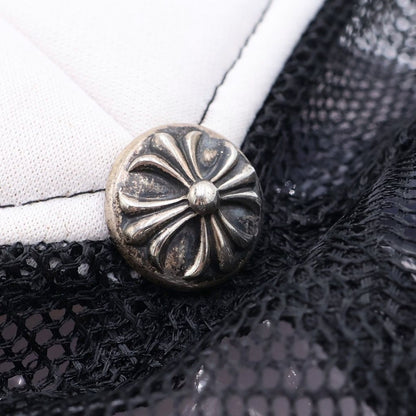 Chrome Hearts Trucker Cap Truck Khaki Cap CH Mesh Cap with Patch Cross Ball — view 6