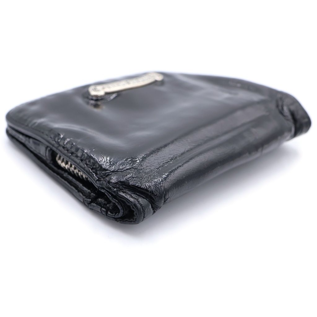Chrome Hearts Joey Patent Leather Wallet Black — view 6