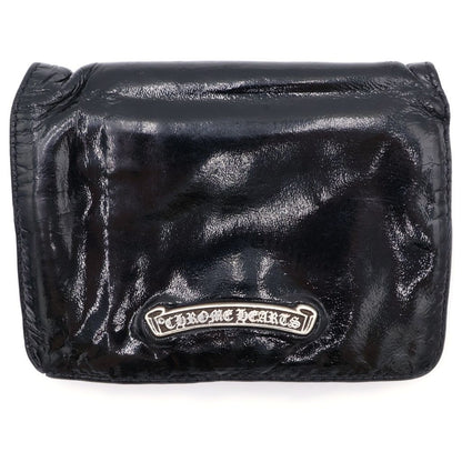 Chrome Hearts Joey Patent Leather Wallet Black