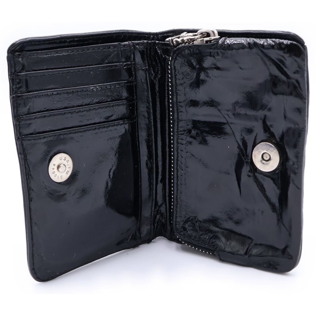 Chrome Hearts Joey Patent Leather Wallet Black — view 4