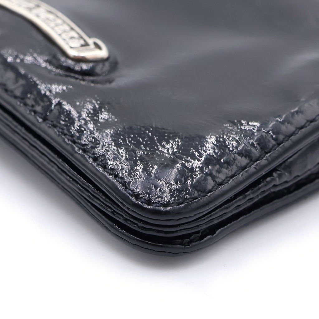 Chrome Hearts Joey Patent Leather Wallet Black — view 5