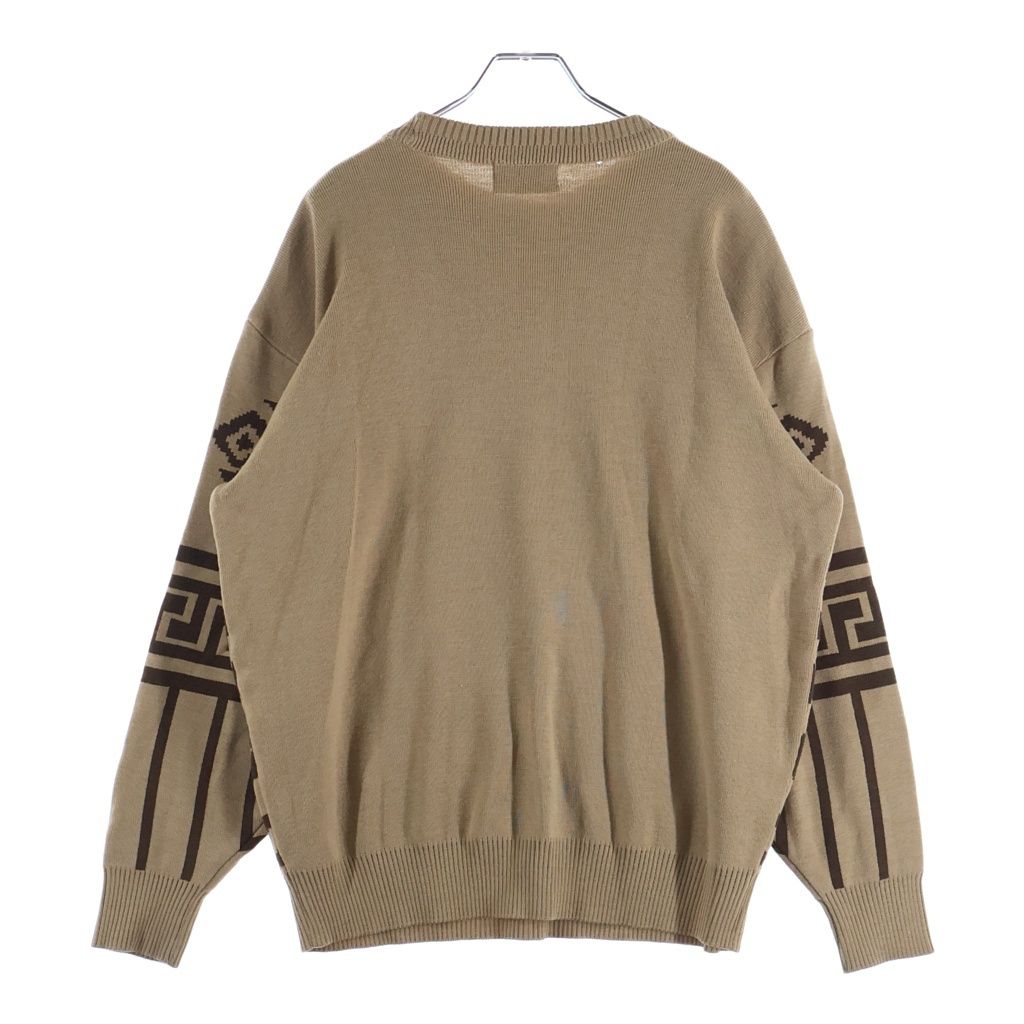 Versace Jeans Couture Medusa Logo Embroidery Baroque Pattern Pullover Knit — view 2
