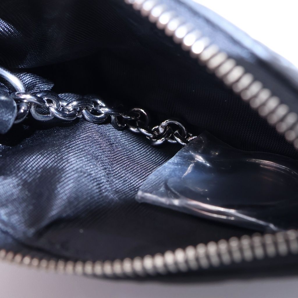 Gucci Micro Guccissima Coin Case Black Leather Silver — view 4