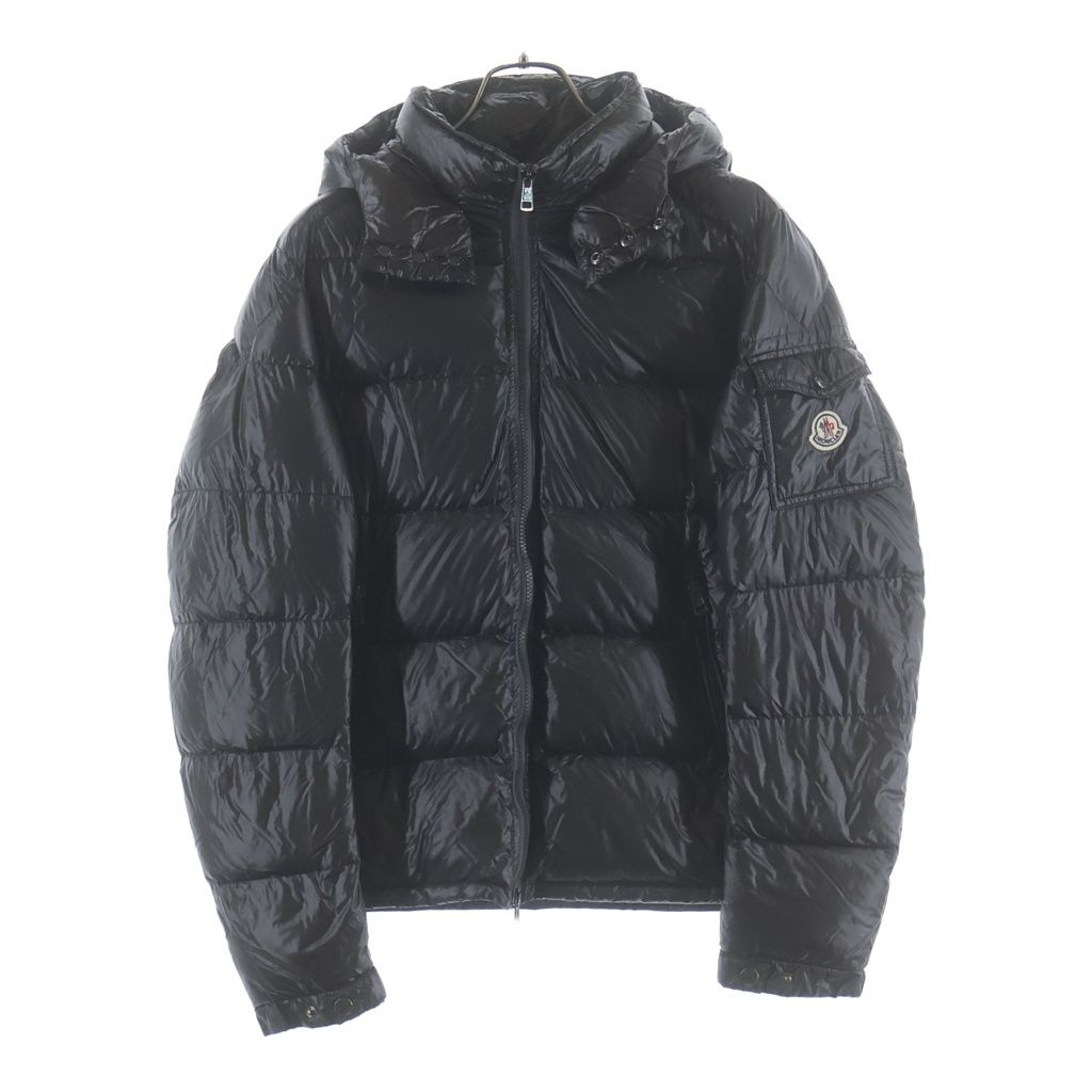 Moncler Zin Hooded Zip Up Jacket Black