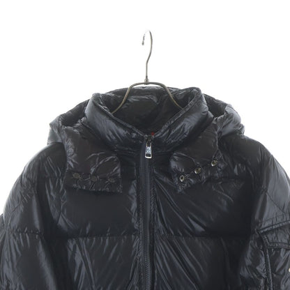 Moncler Zin Hooded Zip Up Jacket Black — view 3