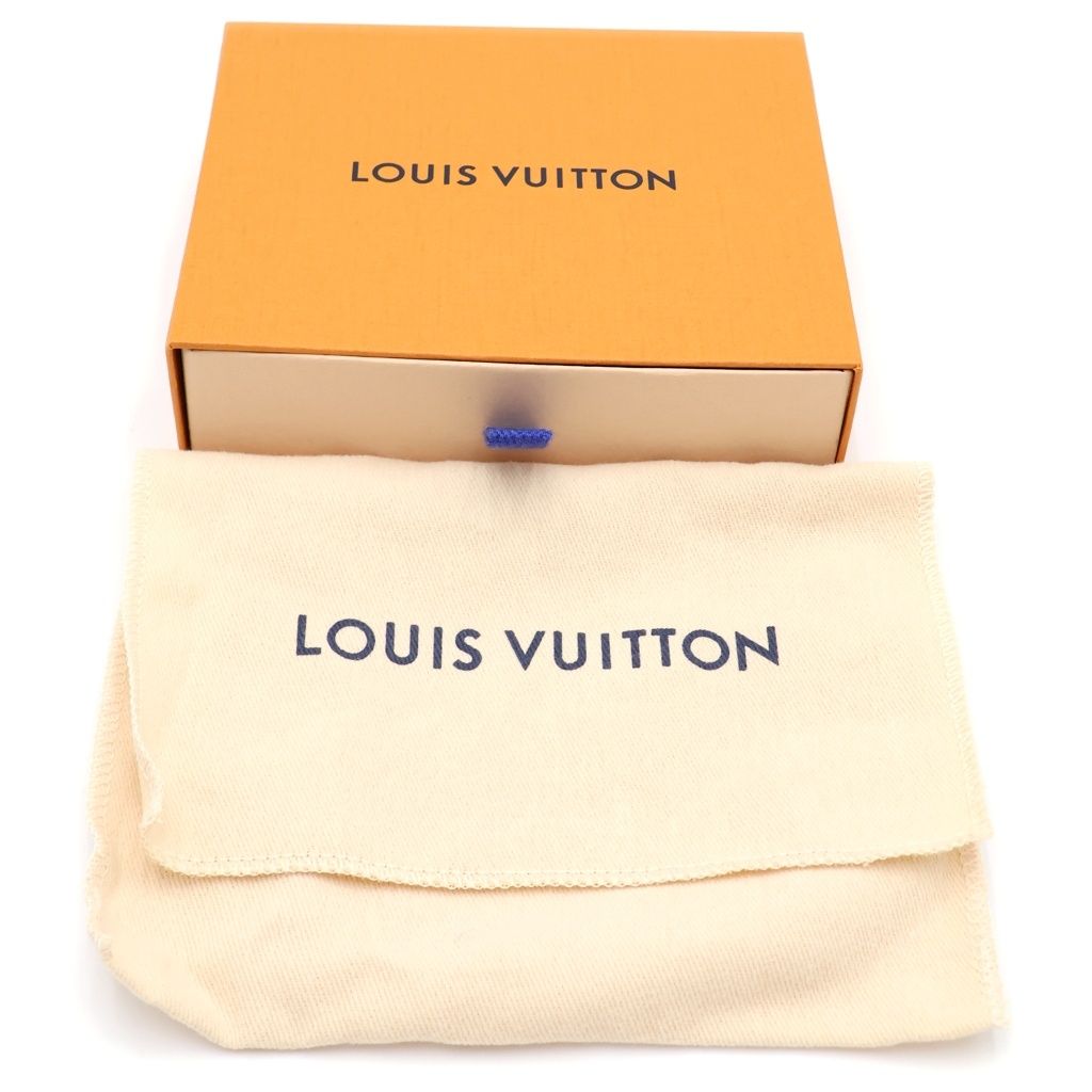 Louis Vuitton Key Holder LV Turtle Charm Pouch Case Key Brown Green Leather — view 6