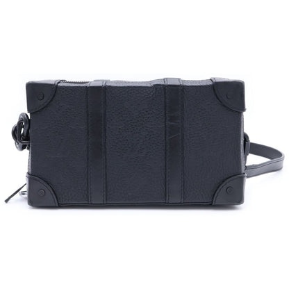 Louis Vuitton Monogram Empreinte Soft Trunk Wallet Mini Shoulder Bag Black