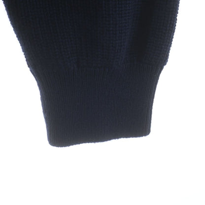 Moncler Maglione Tricot Cardigan Knit Cut Replacement Zip Up Jacket Navy — view 5
