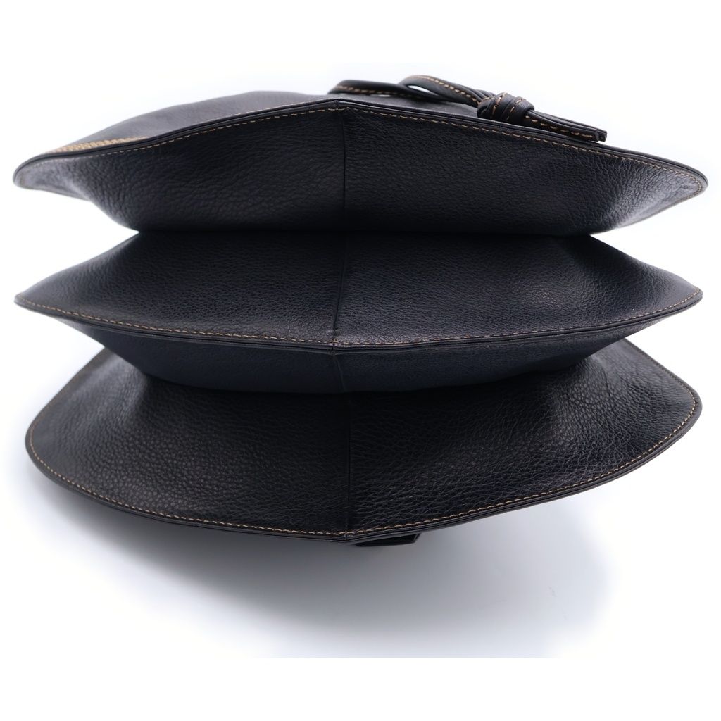 Loewe Anagram Leather Backpack Black Gold — view 4