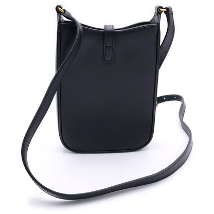 Saint Laurent Paris Mini Shoulder Bag Black Calfskin Gold — view 2