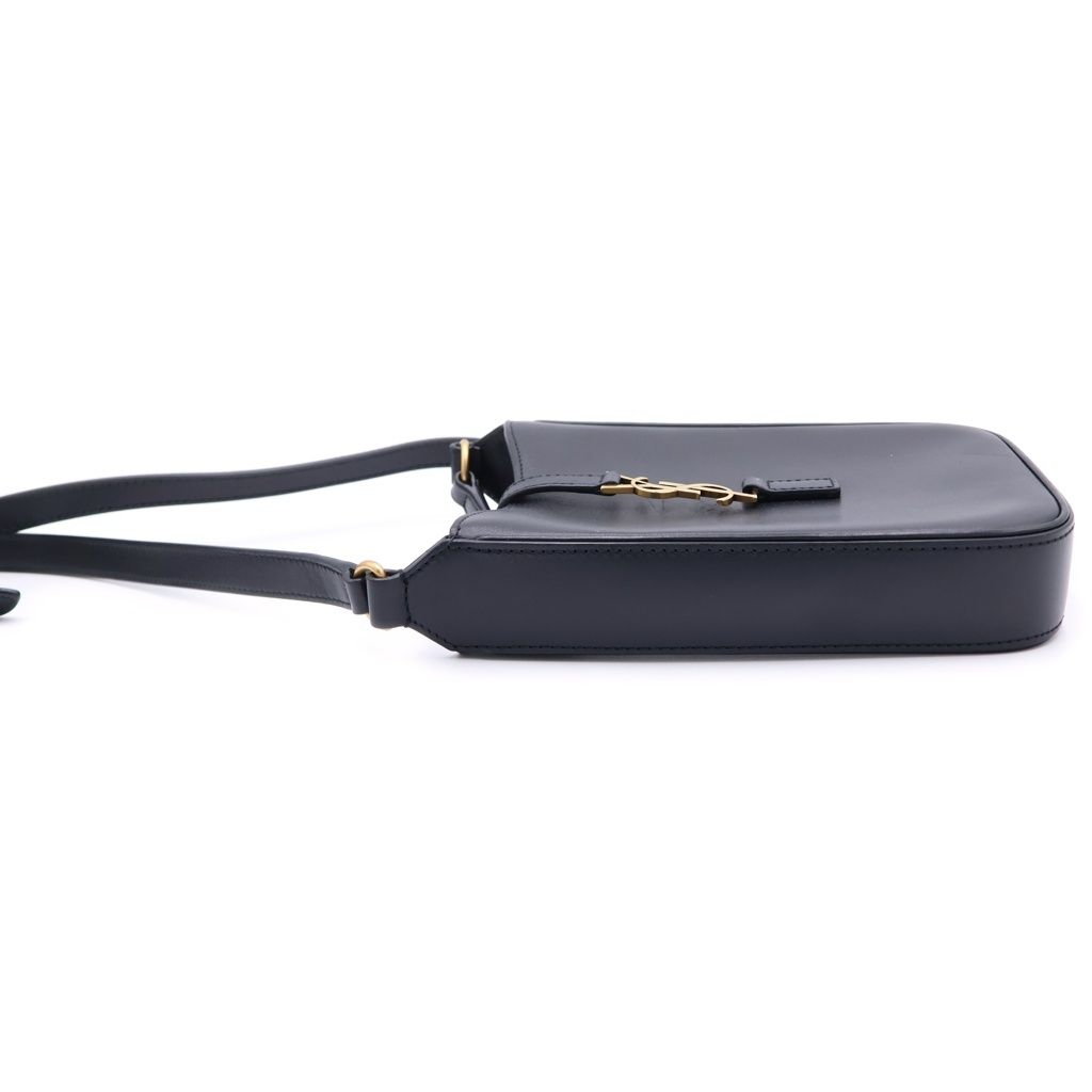 Saint Laurent Paris Mini Shoulder Bag Black Calfskin Gold — view 3