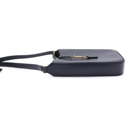 Saint Laurent Paris Mini Shoulder Bag Black Calfskin Gold — view 3
