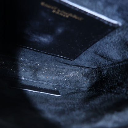 Saint Laurent Paris Mini Shoulder Bag Black Calfskin Gold — view 5