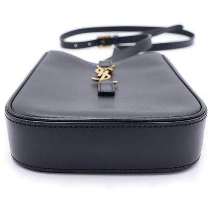 Saint Laurent Paris Mini Shoulder Bag Black Calfskin Gold — view 4