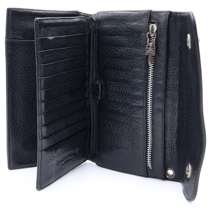 Chrome Hearts Wave Leather Wallet Black — view 4