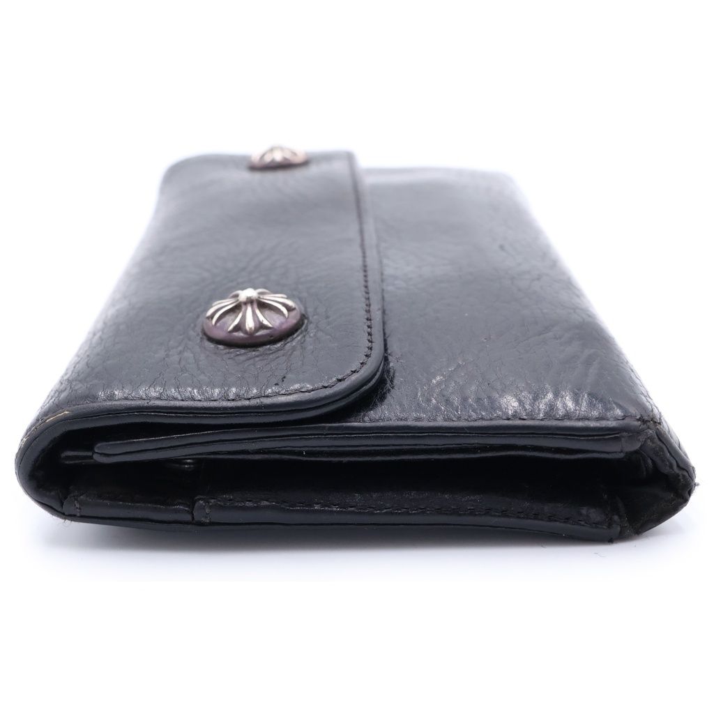 Chrome Hearts Wave Leather Wallet Black — view 3