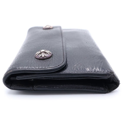Chrome Hearts Wave Leather Wallet Black — view 3
