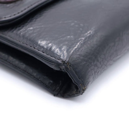Chrome Hearts Wave Leather Wallet Black — view 5