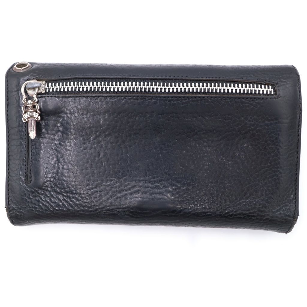Chrome Hearts Wave Leather Wallet Black — view 2