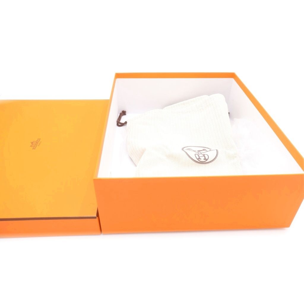 Hermes Volvert Exlibris Heels Knit Short Boots Shoes Navy Box — view 6